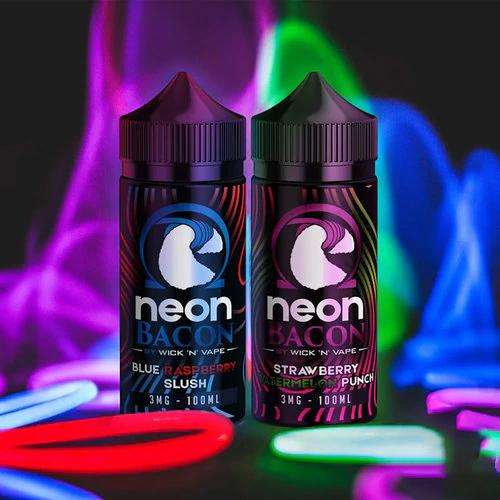 Neon Bacon By Wick-N-Vape E Liquid 100ML Black Lava Vape Neon Bacon By Wick-N-Vape E Liquid 100ML Black Lava Vape