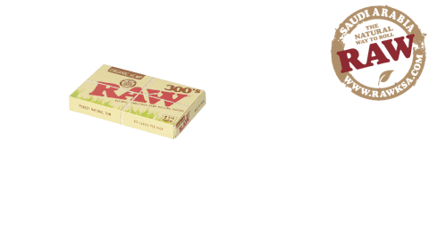 RAW 300's Rolling Papers - 1 1/4 Size Black Lava Vape