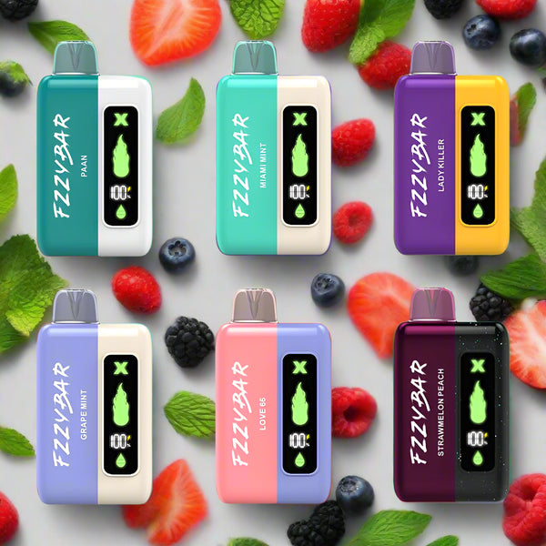FZZYBAR X 20000 Puffs 18ML Disposables With Adjustable Airflow & Digital Screen