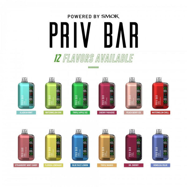 Priv Bar Turbo by Smok 15K Puff Rechargeable Disposables
