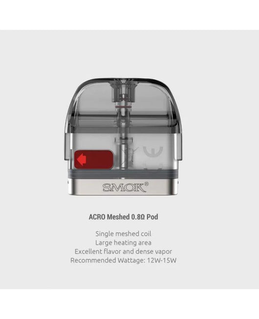 SMOK Acro 2ML Refillable Replacement Pod Black Lava Vape