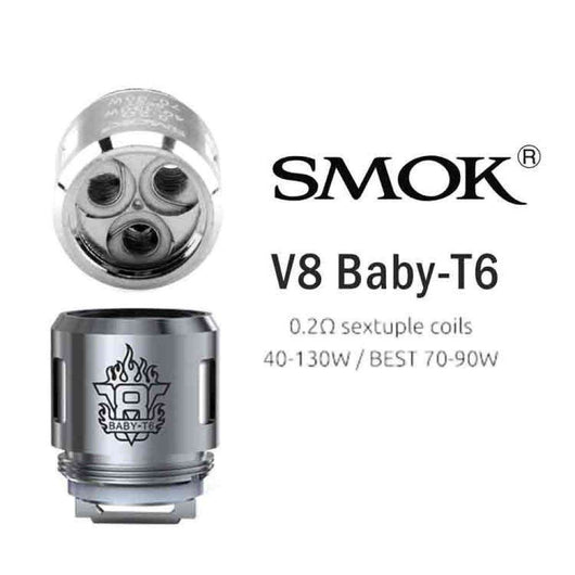 Smok TFV8 Baby Beast Coils Black Lava Vape
