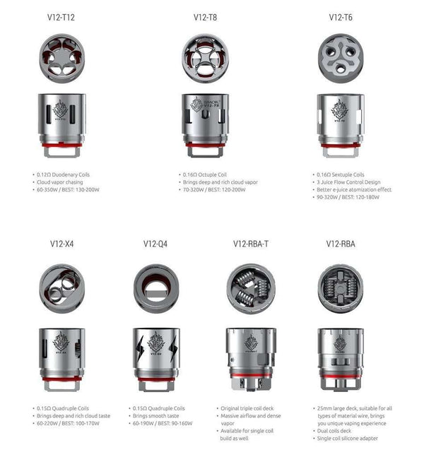 Smok TFV12 King Replacement Coils Black Lava Vape