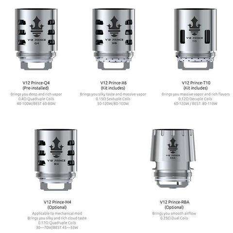 Smok TFV12 Prince Replacement Coils Black Lava Vape