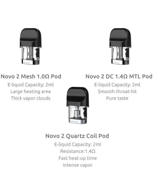 Smok Novo 2 Replacement Pods Black Lava Vape