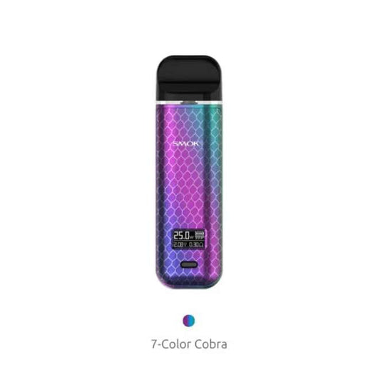 SMOK Novo X 800mAh Pod System Starter Kit With 2 x 2ML Refillable Pod Black Lava Vape