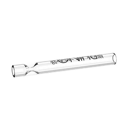 White Rhino Glass Chillum With Silicone Cap Black Lava Vape