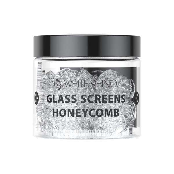 White Rhino Glass Honeycomb Screens Black Lava Vape