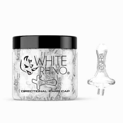 White Rhino Directional Carb Cap Black Lava Vape