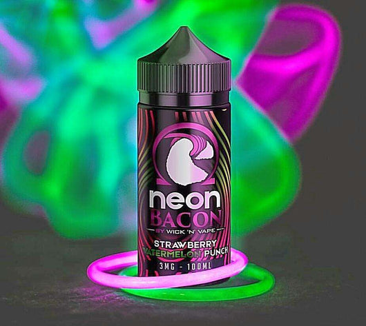 Neon Bacon By Wick-N-Vape E Liquid 100ML Black Lava Vape Neon Bacon By Wick-N-Vape E Liquid 100ML Black Lava Vape