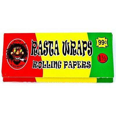 Rasta Wraps Rolling Papers Black Lava Vape