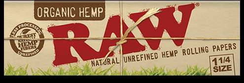 RAW Rolling Papers - 1 1/4 Size Black Lava Vape