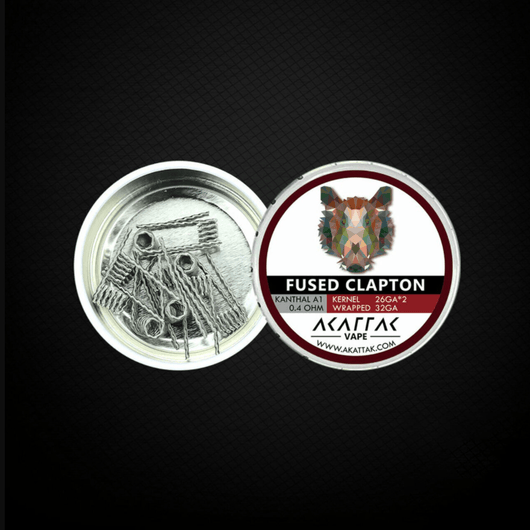Akattak Pre-Built 20 Piece Kanthal A1 Coils Black Lava Vape