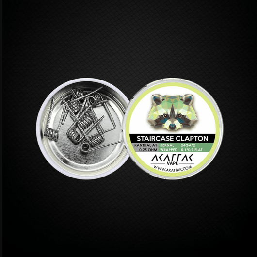 Akattak Pre-Built 20 Piece Kanthal A1 Coils Black Lava Vape