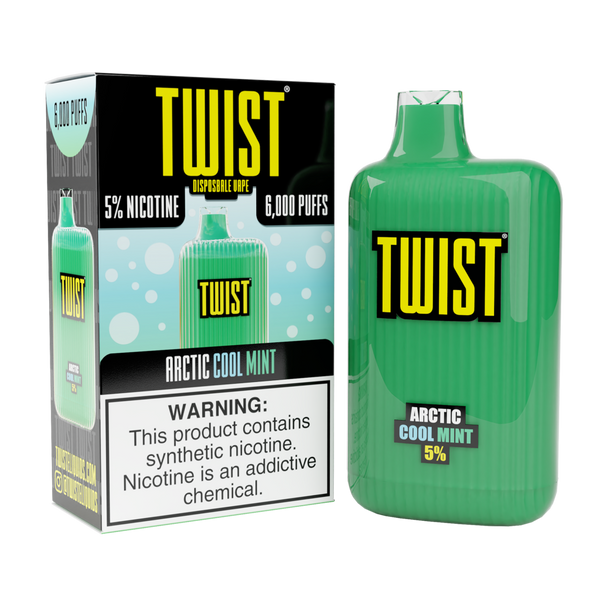 TWIST 6000 Puff Rechargeable Disposables Black Lava Vape