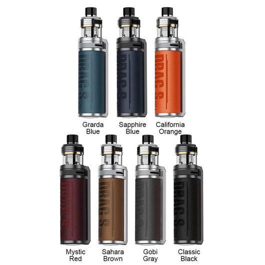 VooPoo Drag S Pro 3000mAh Pod System Starter Kit With 5.5ML Refillable TPP-X Pod Black Lava Vape