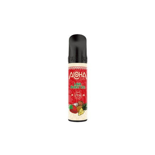 Aloha Sun 8ML 3000 Puffs Prefilled Synthetic Nicotine Salt Disposable Device Black Lava Vape