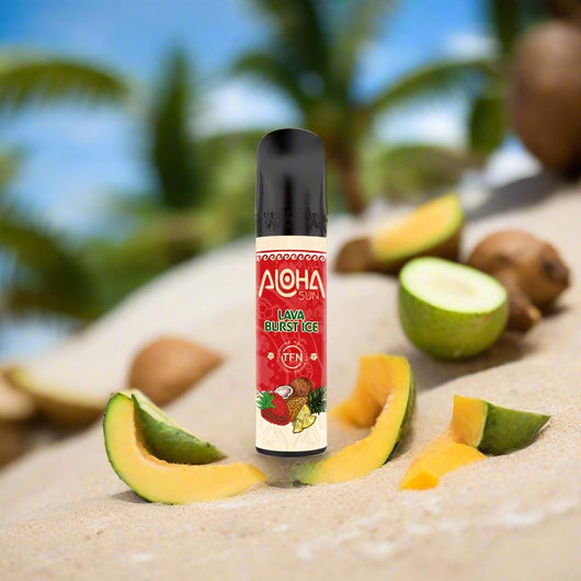 Aloha Sun 8ML 3000 Puffs Prefilled Synthetic Nicotine Salt Disposable Device Black Lava Vape