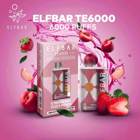 Elf Bar TE6000 Rechargeable Disposables Black Lava Vape