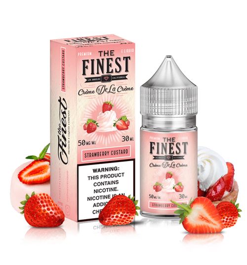 The Finest Crème De La Crème (Custard) Nicotine Salt 30ml Black Lava Vape