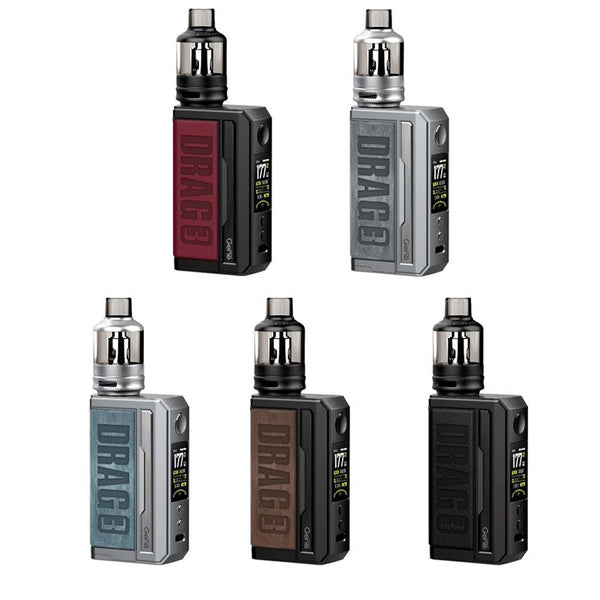 VooPoo Drag 3 177W 18650 Pod Kit With 5.5ML Refillable TPP Pod Tank Black Lava Vape